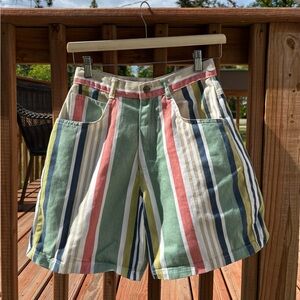 Vintage Striped Shorts